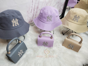 NY Plain Hat & Bag Set